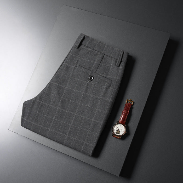 CLASSIC CHECK BUSINESS TROUSERS