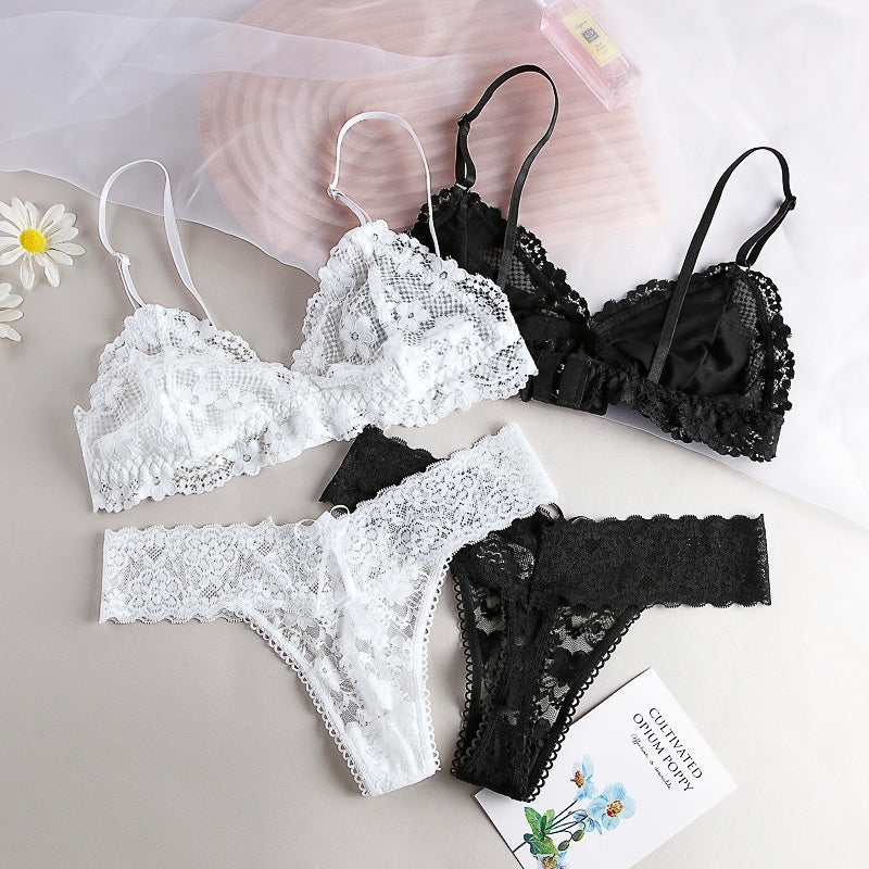 SHEER WIRELESS LACE SET