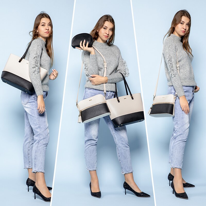 LUNA CONTRAST BAG 3er SET