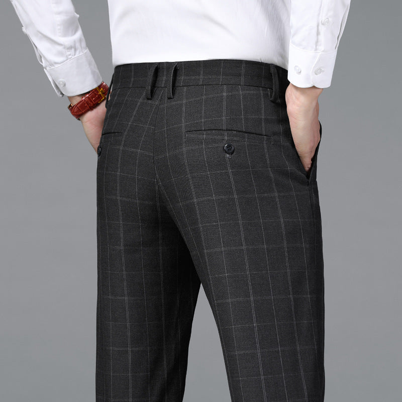 CLASSIC CHECK BUSINESS TROUSERS