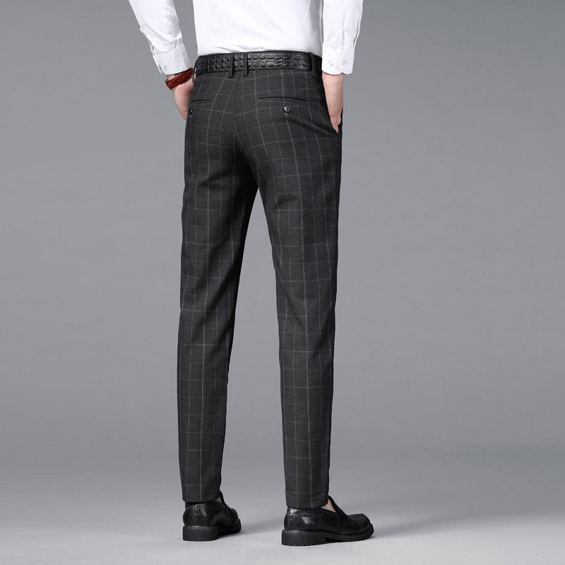 CLASSIC CHECK BUSINESS TROUSERS