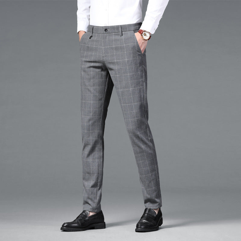 CLASSIC CHECK BUSINESS TROUSERS
