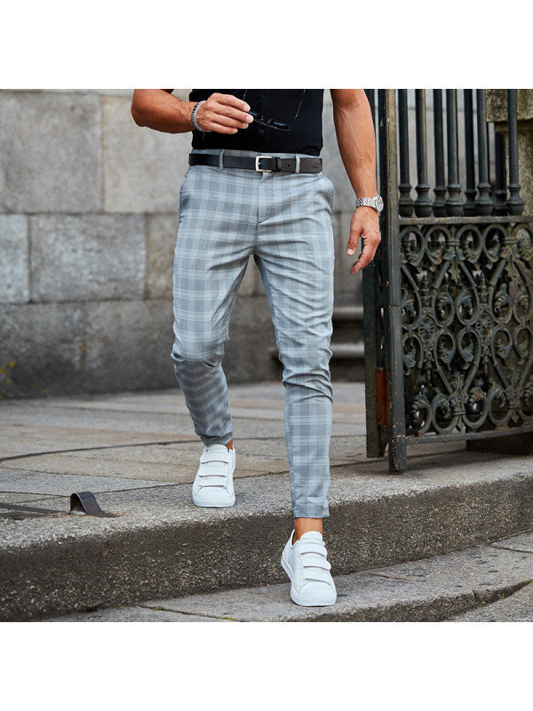 CONTOUR CHECK SLIM PANTS