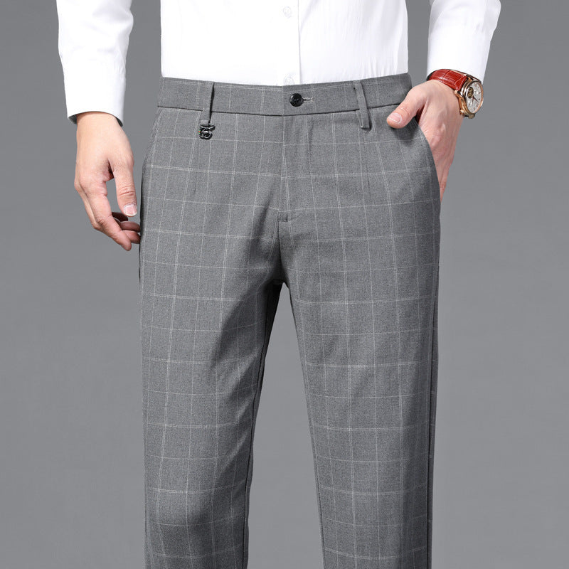CLASSIC CHECK BUSINESS TROUSERS