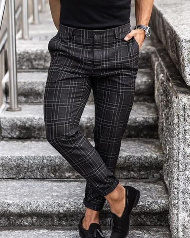 CONTOUR CHECK SLIM PANTS