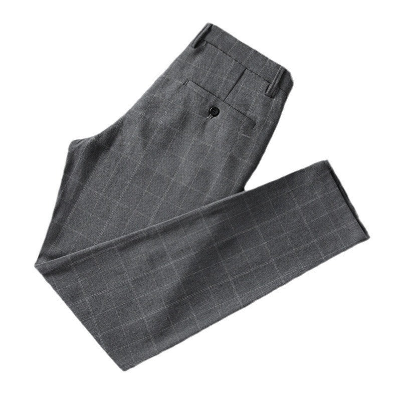 CLASSIC CHECK BUSINESS TROUSERS